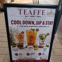 Teaffe, Budapest - Étlap/itallap