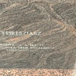 Teiresziász szobor - látássérült & kutyája Budapest - Egyéb