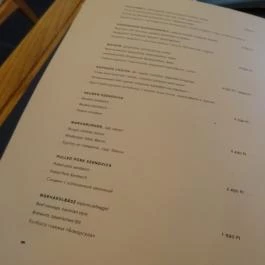 Terminál Étterem & Bár, Budapest - Étlap/itallap