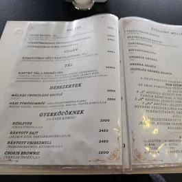 Tersztyánszky Bisztró, Csákvár - Étlap/itallap