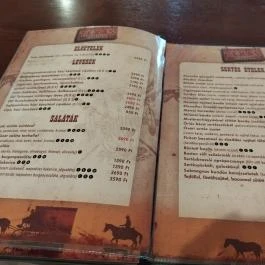 Texas Étterem & Pizzéria Budapest - Étlap/itallap