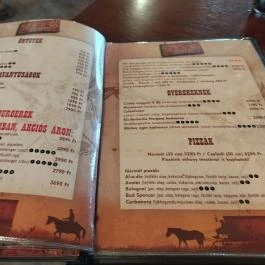Texas Étterem & Pizzéria Budapest - Étlap/itallap