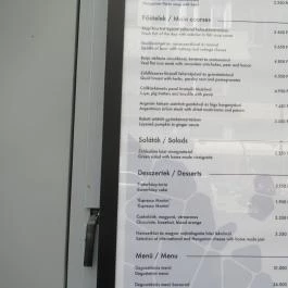 Textura Étterem Budapest - Étlap/itallap