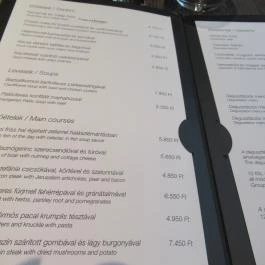 Textura Étterem Budapest - Étlap/itallap