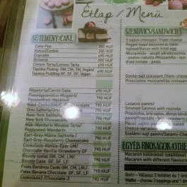 The Fat Fairy Budapest - Étlap/itallap