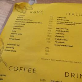 The Nook Specialty Coffeeshop Budapest - Étlap/itallap