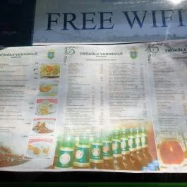 Thököly Vendéglő Budapest - Étlap/itallap