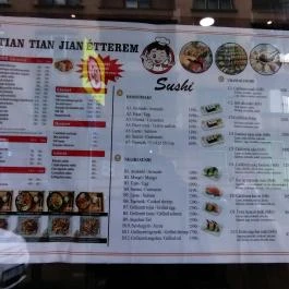  Tian Tian Jian kínai büfé - Budafoki út Budapest - Étlap/itallap