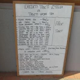 Namgyal Momo Tibeti Étkezde & Teázó Budapest - Étlap/itallap