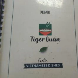 Tiger Quán Budapest - Étlap/itallap
