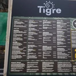 Tigre Budapest - Étlap/itallap