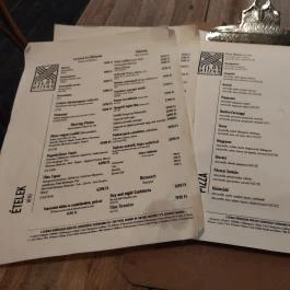 Tilos a Tilos Budapest - Étlap/itallap