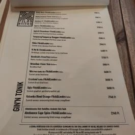 Tilos a Tilos Budapest - Étlap/itallap