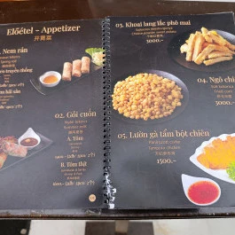Toán Vietnámi Étterem Budapest - Étlap/itallap