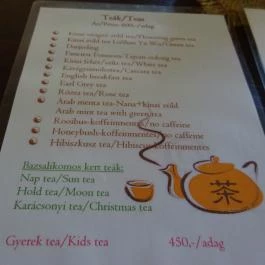 Tokaji Kávépörkölő Manufaktúra Tokaj - Étlap/itallap