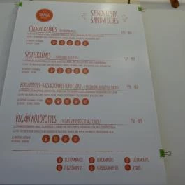 Tökmag Vegan Street Food Budapest - Étlap/itallap