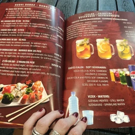 Tokymon Sushi & Asian Cuisine Budapest - Étlap/itallap