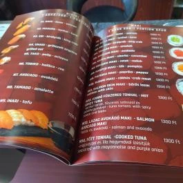 Tokymon Sushi & Asian Cuisine Budapest - Étlap/itallap