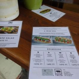 TöLTő Bar & Grill Budapest - Étlap/itallap