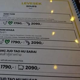 Tom Yum Budakeszi Thai Food, Budakeszi - Étlap/itallap