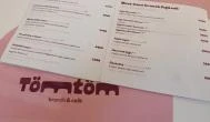 Tömtöm Brunch & Café Budapest - Étlap/itallap