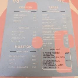 Tömtöm Brunch & Café, Budapest - Étlap/itallap