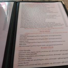 Tonett Pub Étterem & Pizzéria Budapest - Étlap/itallap