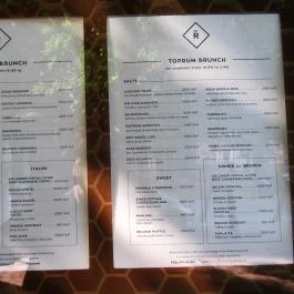 TOPRUM Budapest - Étlap/itallap