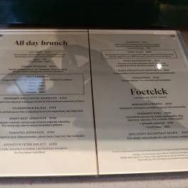 Törökméz Budapest - Étlap/itallap