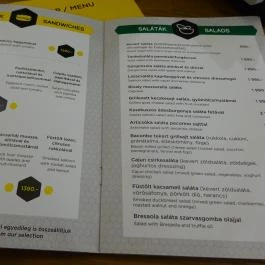 Törökméz Budapest - Étlap/itallap