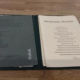 Törökméz Budapest - Étlap/itallap