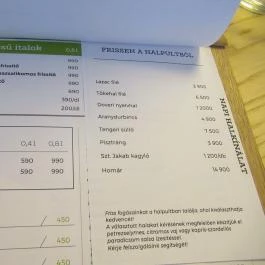 Traktor Farmfood Restaurant Budapest - Étlap/itallap