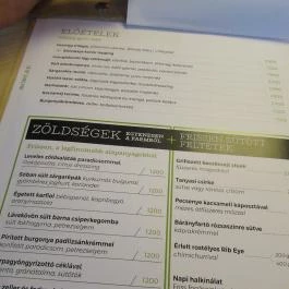 Traktor Farmfood Restaurant Budapest - Étlap/itallap