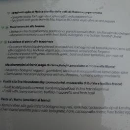 Trattoria La Coppola Budapest - Étlap/itallap