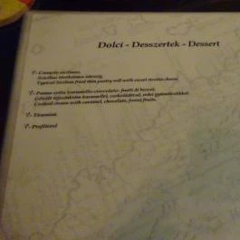 Trattoria La Coppola Budapest - Étlap/itallap