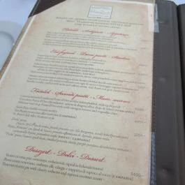 Trattoria Pomo D'Oro, Budapest - Étlap/itallap