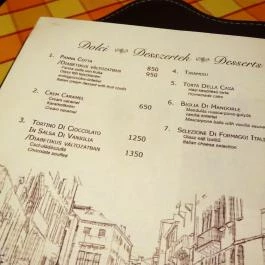 Trattoria Venezia, Budapest - Étlap/itallap