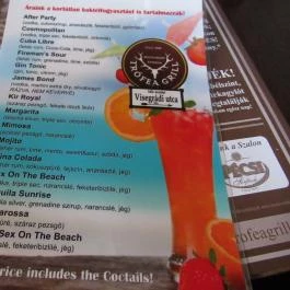 Trófea Grill Étterem - Visegrádi utca Budapest - Étlap/itallap