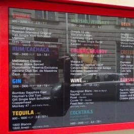 Tuk Tuk Bar Budapest - Étlap/itallap