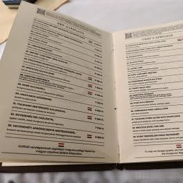 Tulipano Restaurant Budapest - Étlap/itallap