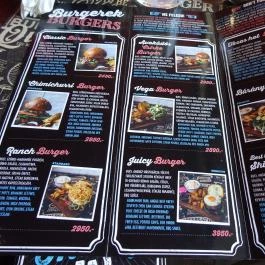 Tuning Bar & Burger Budapest - Étlap/itallap