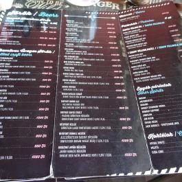 Tuning Bar & Burger Budapest - Étlap/itallap