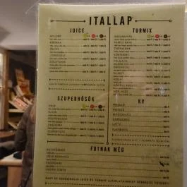 TüTü - Lébár & Kávézó Budapest - Étlap/itallap