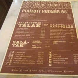 Ultramarinos Martinez Budapest - Étlap/itallap