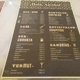 Ultramarinos Martinez Budapest - Étlap/itallap