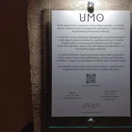 UMO Restaurant Budapest - Étlap/itallap