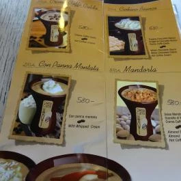 Unixo, Budapest - Étlap/itallap