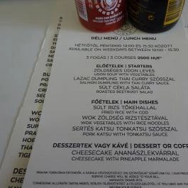 Urban Tiger Budapest - Étlap/itallap