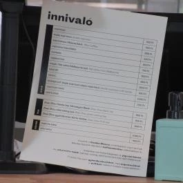 Vaj Budapest - Étlap/itallap