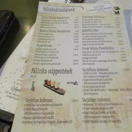 Vakvarjú Csónakház Budapest - Étlap/itallap